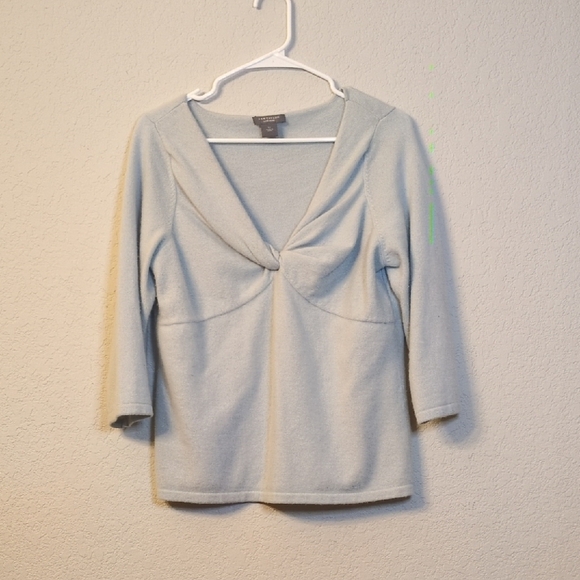 Ann Taylor Cashmere Sweater in Soft Blue - Picture 1 of 4